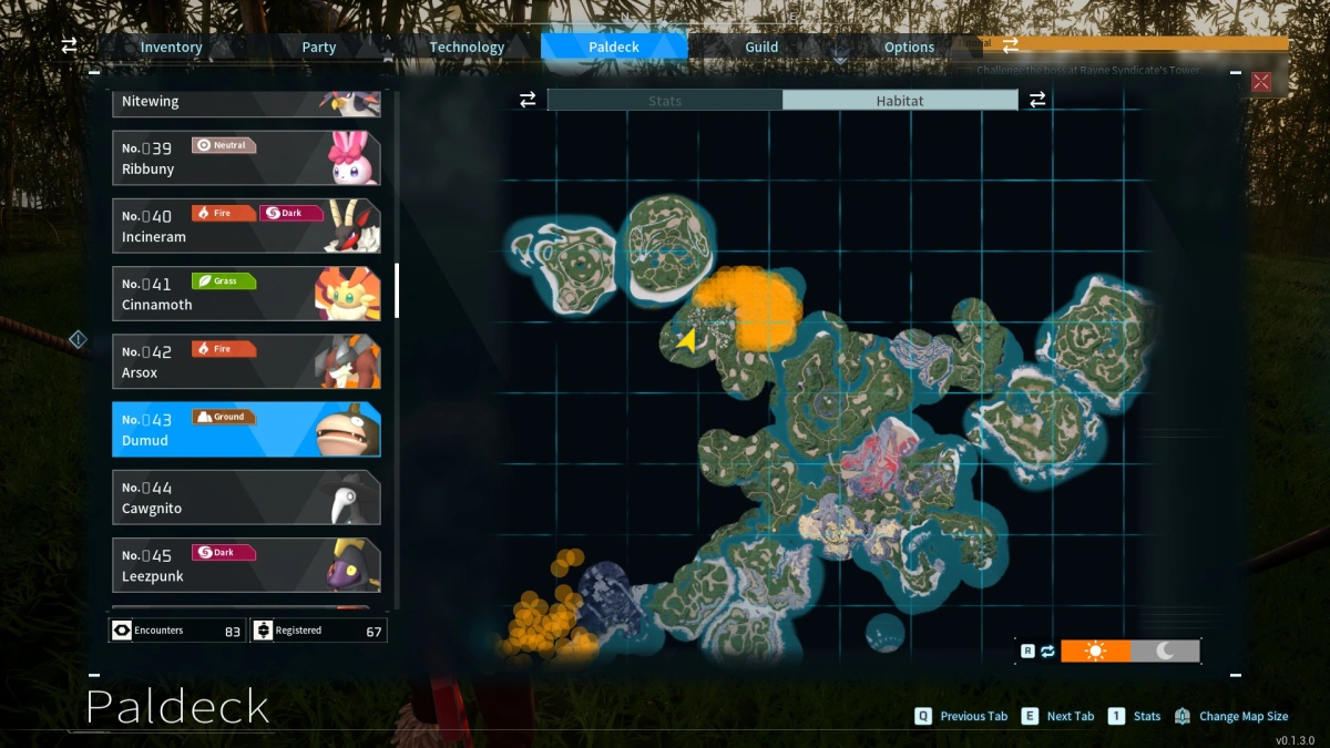 Palworld Dumud Location