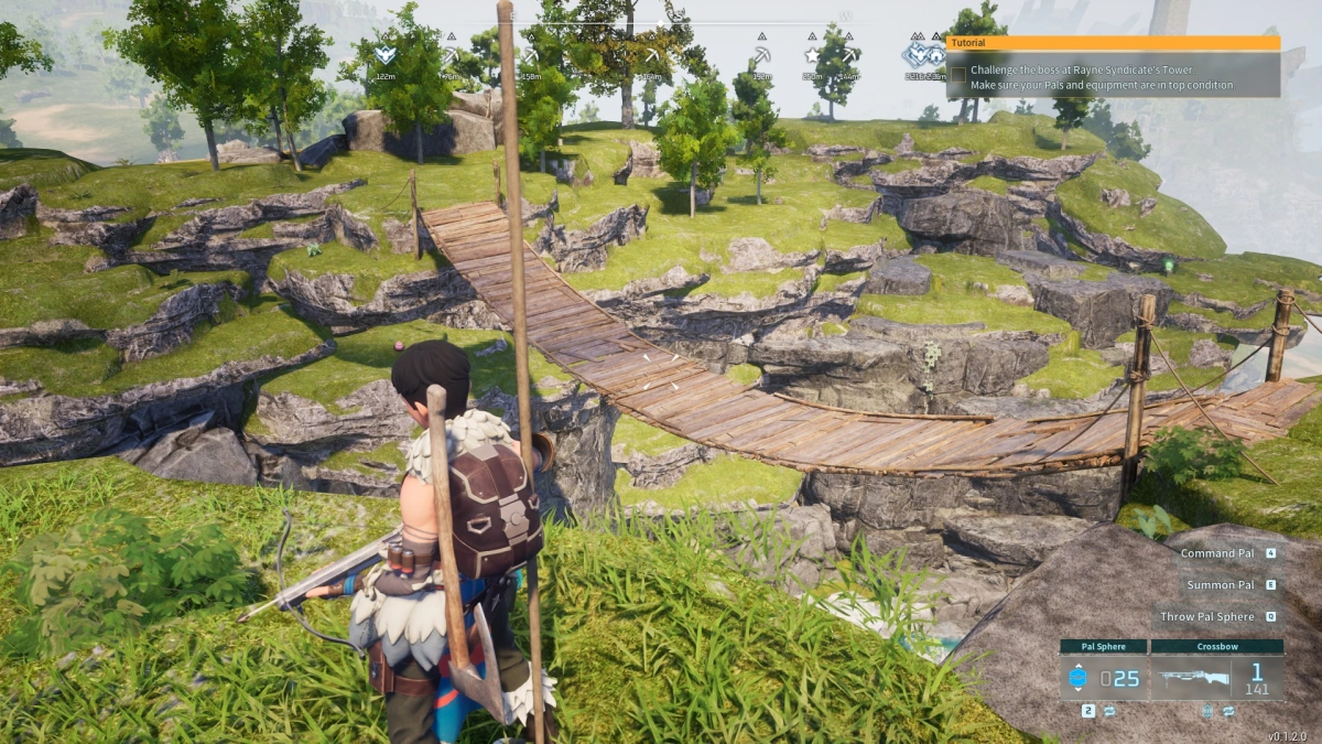 Palworld Ore Location Across the bridge