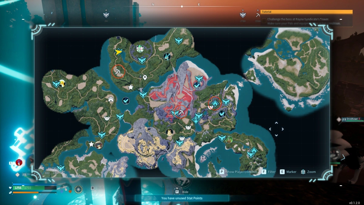 Palworld Ore Location Map